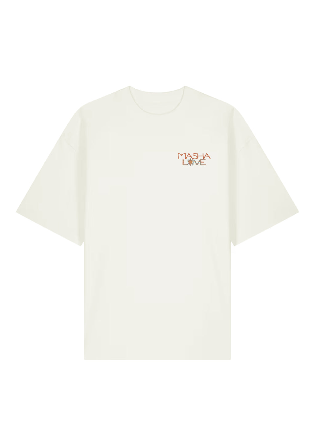 T-Shirt Off White face — Mashalove Spiritual Streetwear