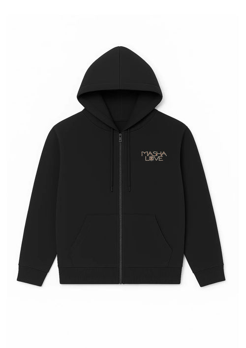Hoodie EAU Noir face — Mashalove Spiritual Streetwear