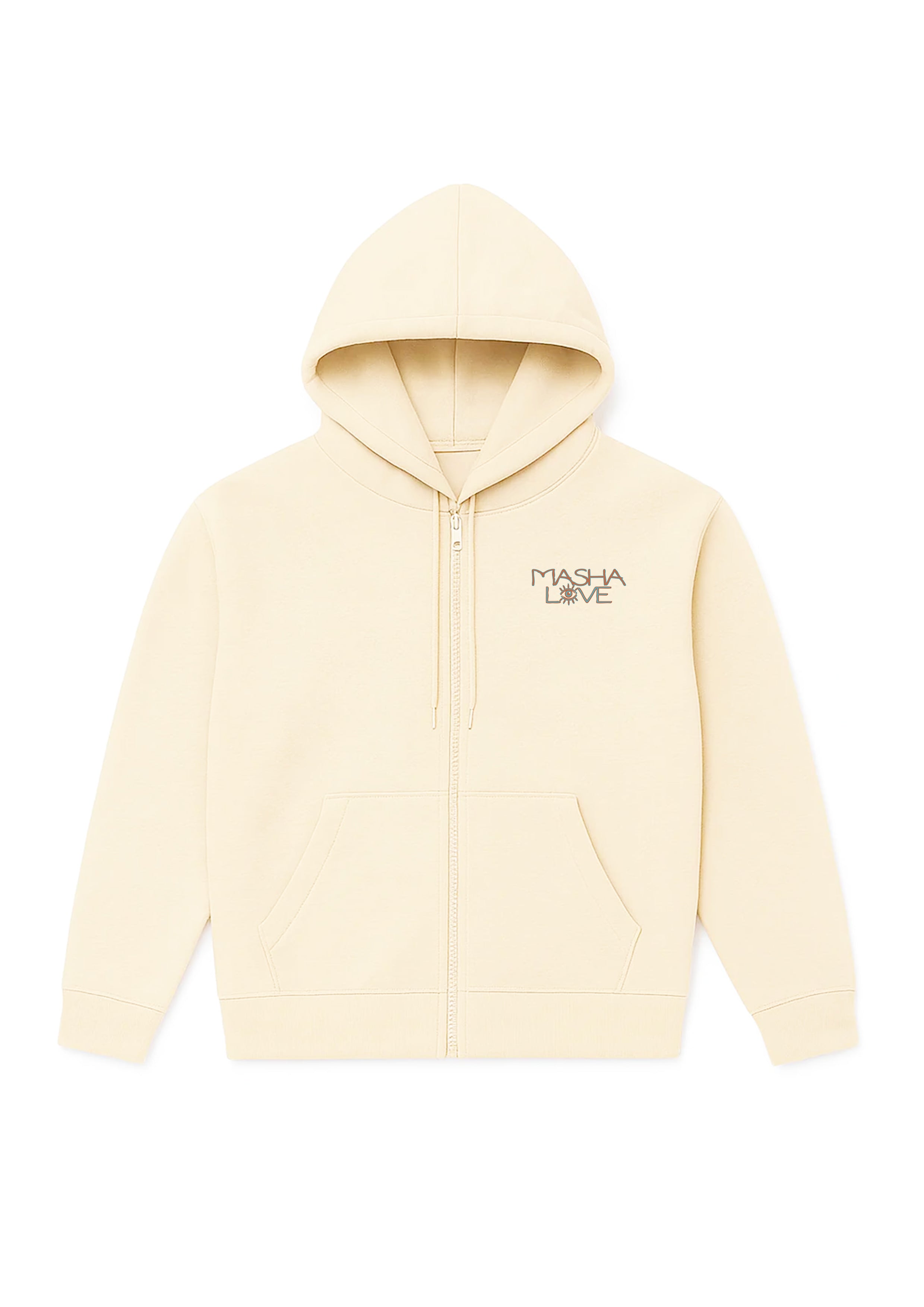 Mashalove Earth Capsule off white hoodie Zontone artwork limited drop