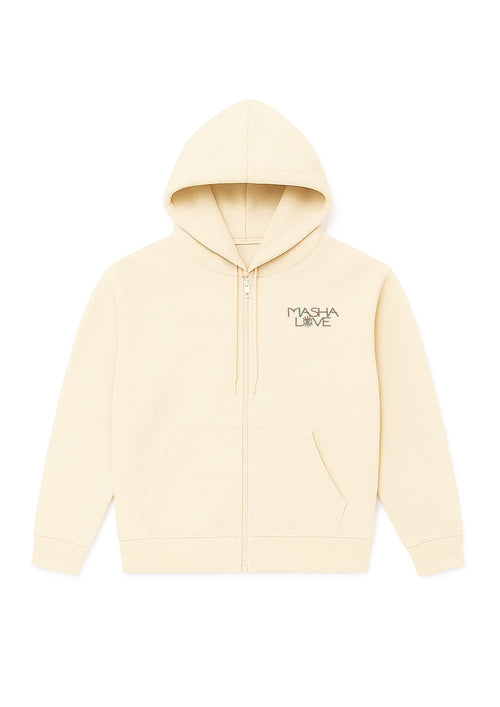 Mashalove Earth Capsule off white hoodie Zontone artwork limited drop