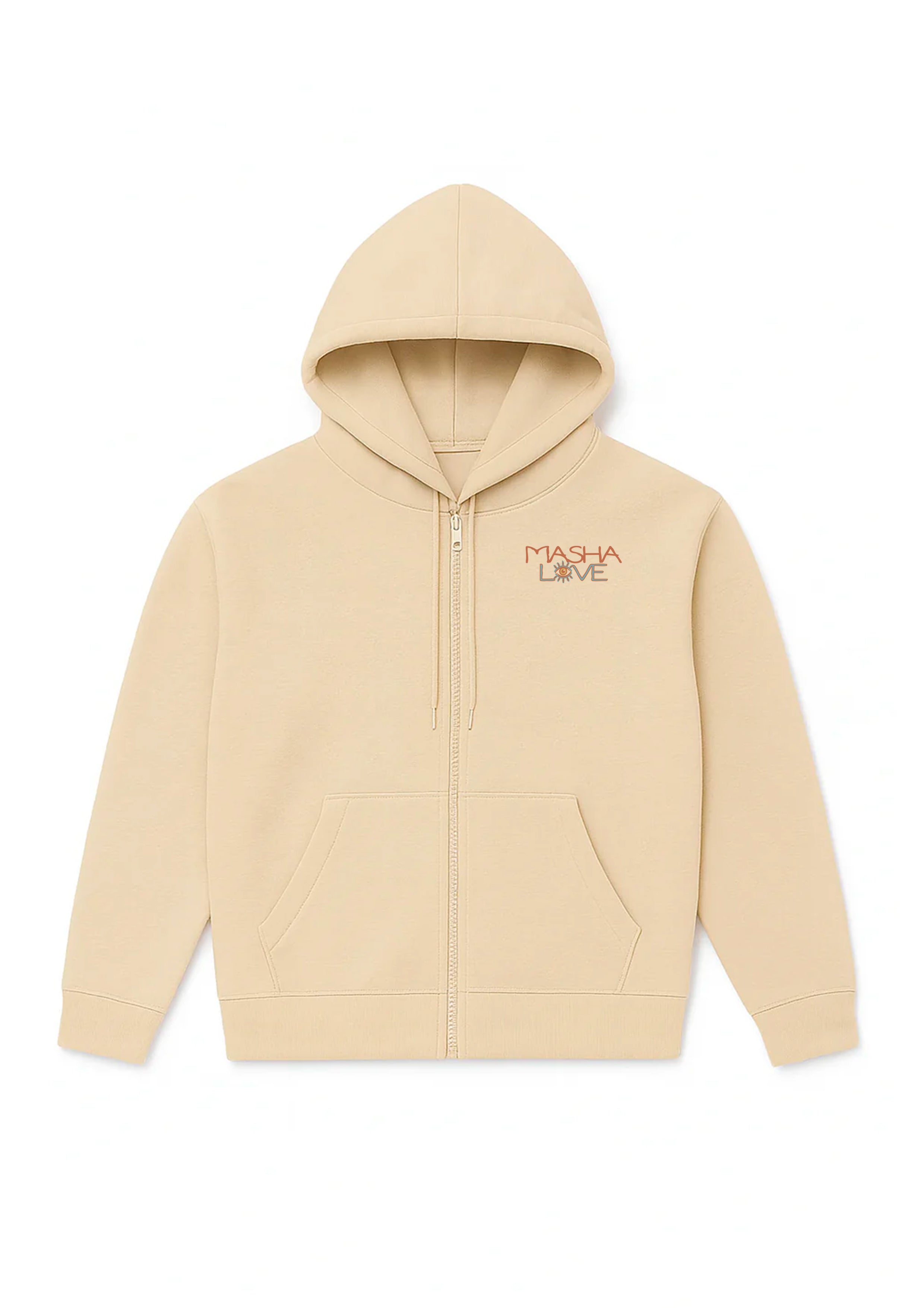 Hoodie EAU Off White face — Mashalove Spiritual Streetwear