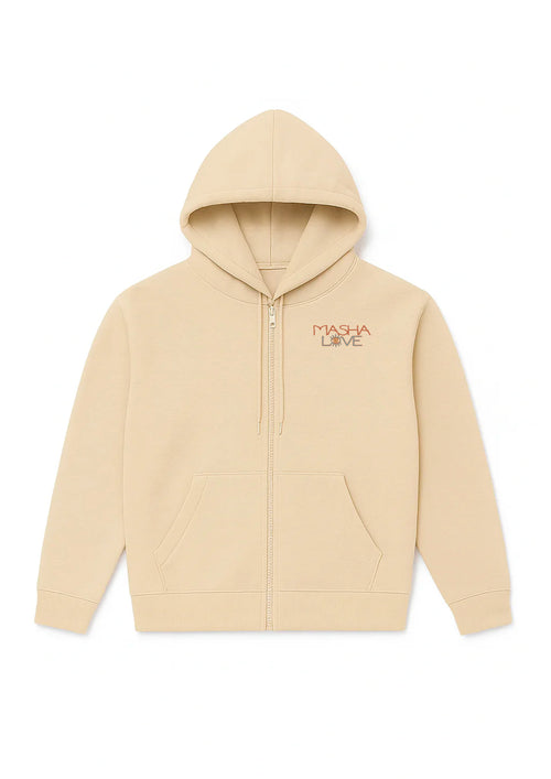 Hoodie EAU Off White face — Mashalove Spiritual Streetwear