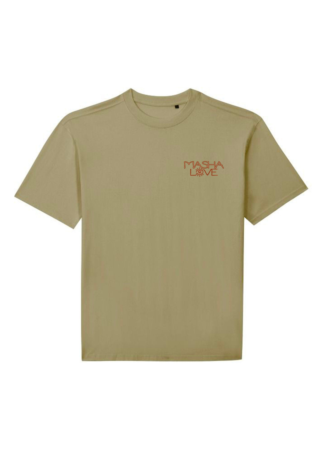 T-Shirt Kaki face — Mashalove Spiritual Streetwear