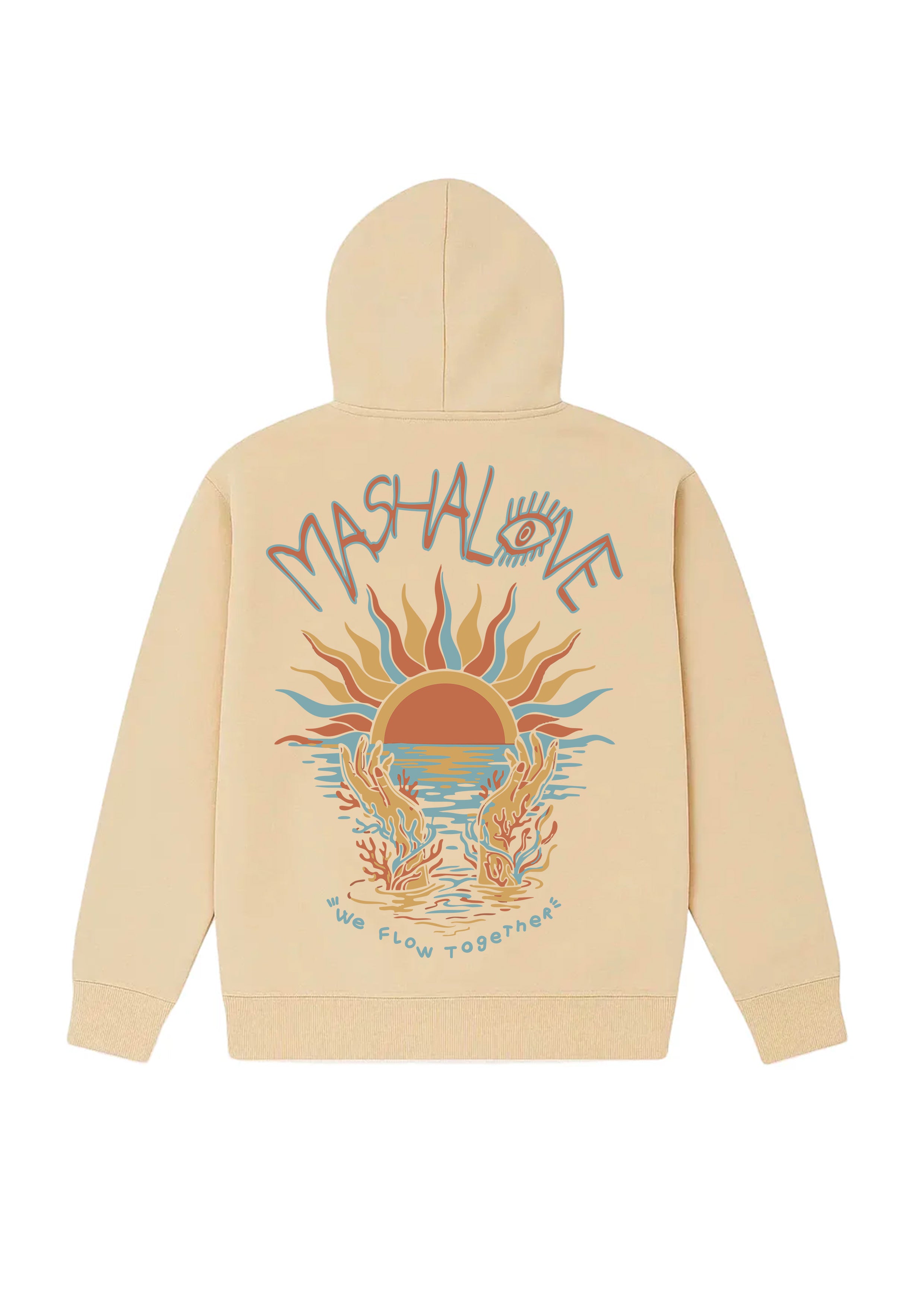 Hoodie EAU Off White dos — Mashalove Spiritual Streetwear